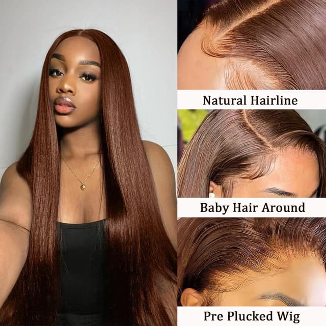 Detalle de Cypha 28 Inch Chocolate Brown lace wig