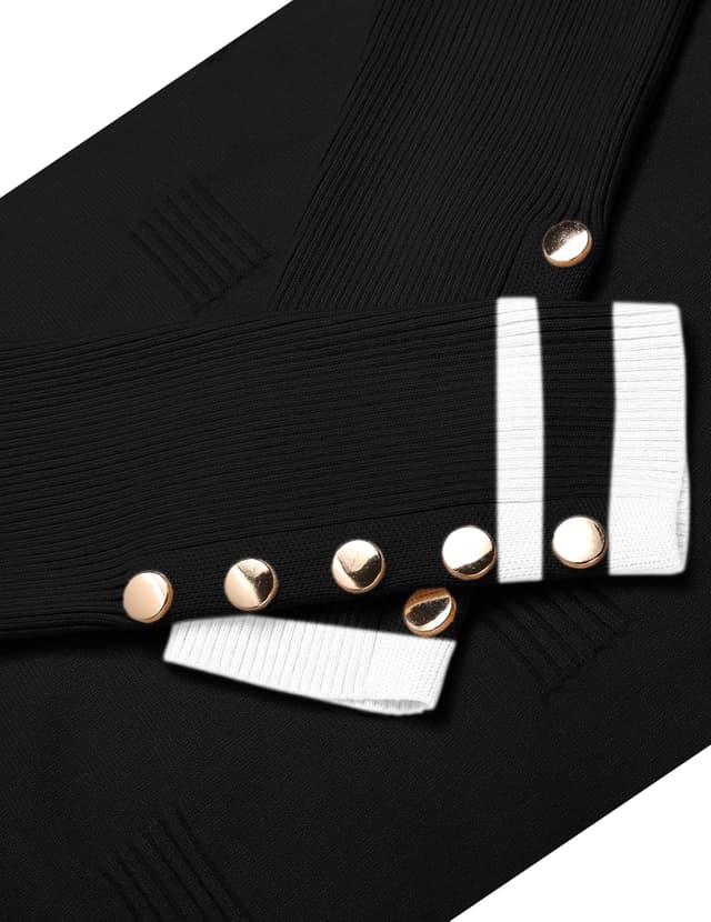 Thumbnail 5 de Zeagoo V Neck Ribbed Pullover Sweater Tops