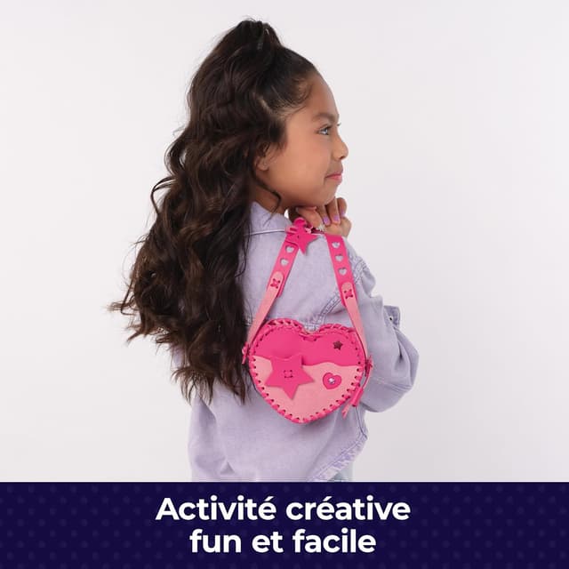 Detalle de Cool MAKER Kit Sac à main Sweetheart : créer un sac simili-cuir avec strass et charms