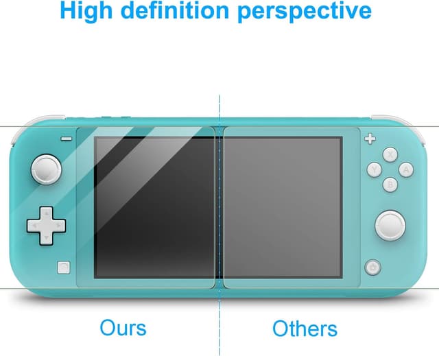 Detalle 2 de YUANHOT Tasche & Schutzhülle Set für Nintendo Switch Lite (Gelb) mit TPU-Hülle, Displayschutzfolie und Griffkappen