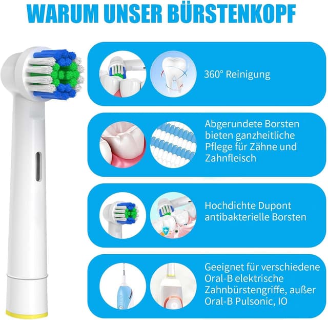Detalle de 20 Stück Aufsteckbürsten kompatibel mit Oral B