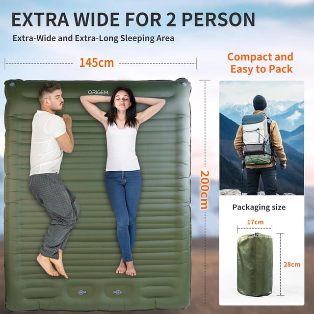 Thumbnail 2 de Origem Double Self Inflating Camping Sleeping Mat