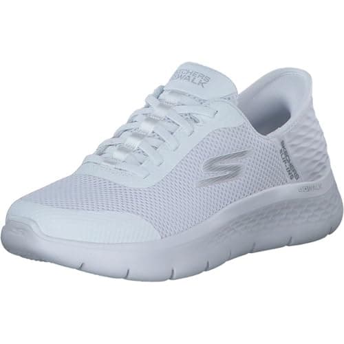 Detalle de Skechers Go Walk Flex Grand Entry sin cordones para mujer (blanco, talla 39 EU)