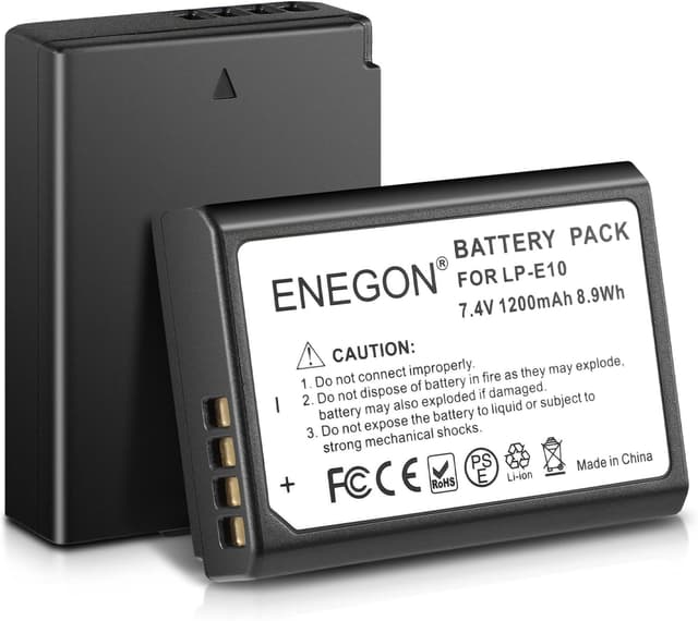Detalle de ENEGON LP-E10 Batería 1200 mAh (2 unidades)