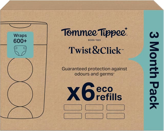 Thumbnail 1 de Tommee Tippee Twist & Click Nappy Bin Refills 10.5m