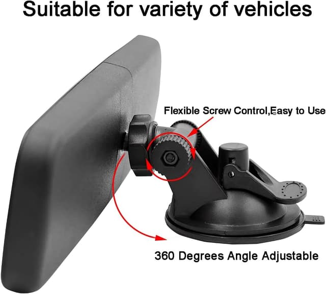Thumbnail 4 de LECAMEBOR Universal Thickened Anti-glare HD Rear View Mirror