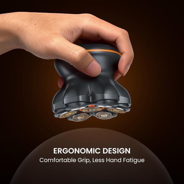 Detalle de Maxgroom Head Shavers for Men (7D Waterproof) – Electric Head Shaver for Bald Men with Flexible Blade and Type-C Charging