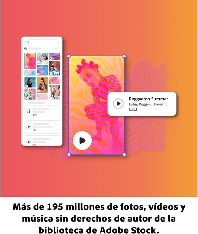 Thumbnail 1 de Adobe Express Premium 1 año, Web y App 📱, 100 GB Digital