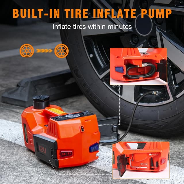 Thumbnail 6 de Victool Elektrischer hydraulischer Wagenheber 5T (12V) – für SUV, Limousinen & Co., Hub 15–45 cm