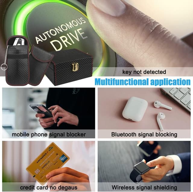 Thumbnail 6 de Diyife Car Key Signal Blocker Box (Faraday box) for 5–7 car keys + 2 Faraday pouches