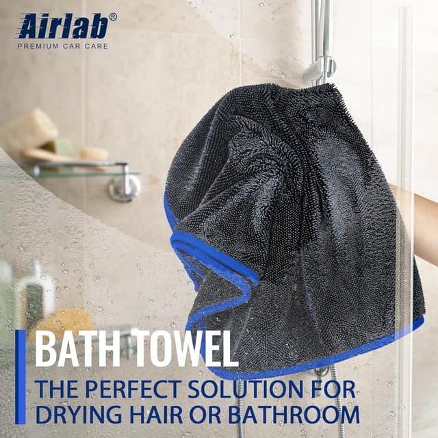 Thumbnail 6 de Airlab Twisted Loop Car Drying Towel (Extra Large) 90x60cm XXL, Double-sided Microfibre 650GSM