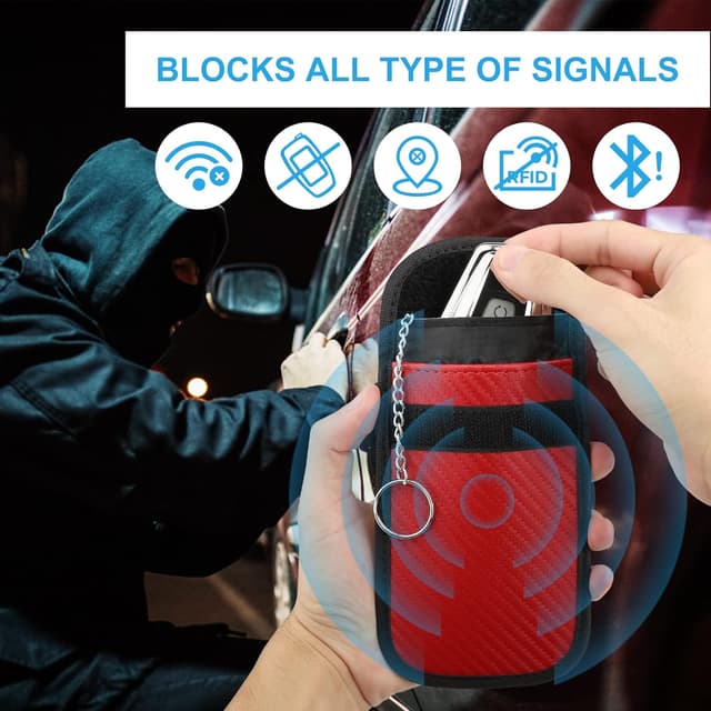 Detalle de Diyife Faraday Pouch 2-pack for car keys 🔐