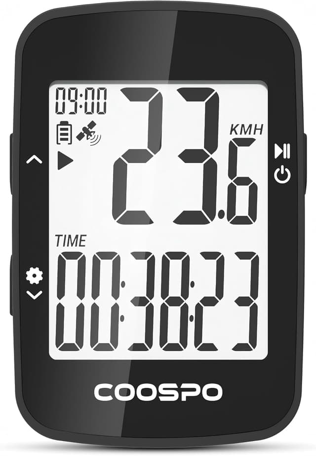 Detalle de CooSpo BC26 GPS-Fahrradcomputer kabellos mit Bluetooth 5.0/ANT+ und 2,3-Zoll-LCD