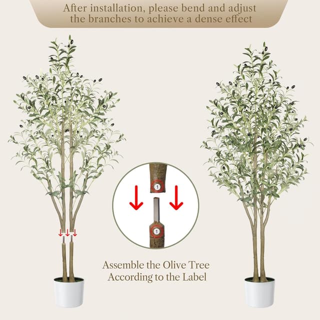 Detalle 1 de Alupssuc Artificial Olive Tree 5ft