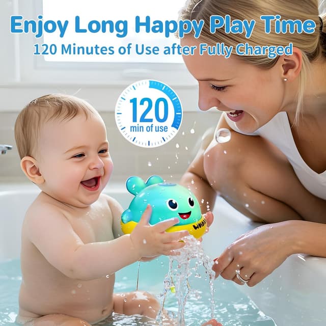 Thumbnail 4 de Baby Light Up Bath Toys whale 1-3 years