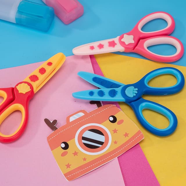 Thumbnail 5 de 3 Pcs Toddler Safety Craft Scissors 4.5-inch ✂