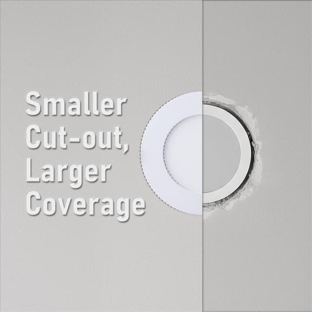 Thumbnail 6 de TORCHSTAR Basic Series 12-Pack 4-Inch Ultra-Thin LED Recessed Lights (5CCT, CRI90, J-Box)