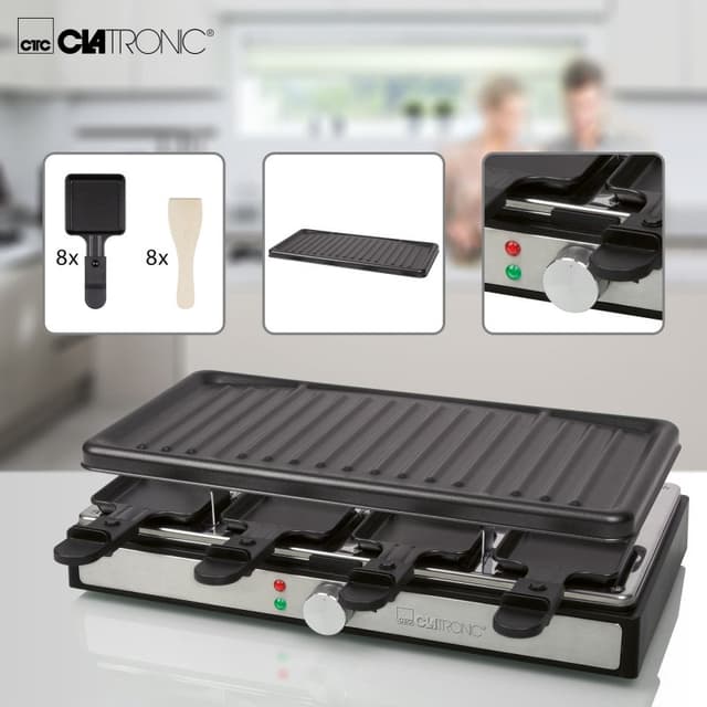 Thumbnail 3 de Clatronic RG 3757 Raclette Grill para 8