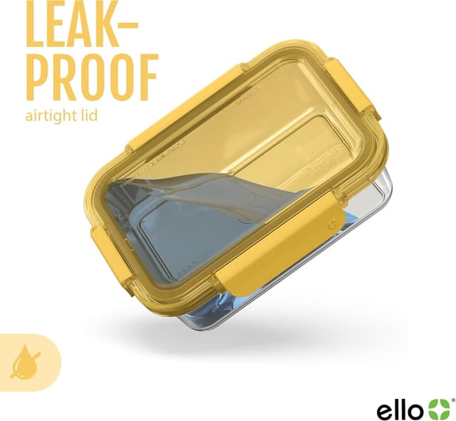 Thumbnail 4 de Ello Color Lock 3.4 Cup Glass Meal Prep Set 🍱