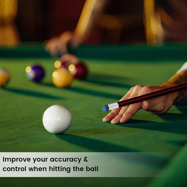 Detalle de flintronic – 20 embouts de queue de billard en cuir dur (bleus) pour snooker et pool