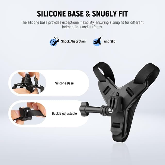 Detalle 2 de NEEWER GP-72 helmet chin camera mount strap