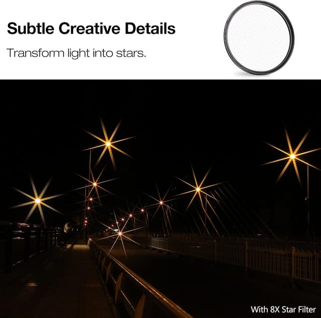 Detalle 2 de Walking Way Starfilter 62 mm Kreuz 8 Punkte