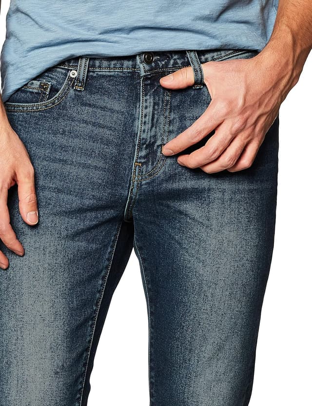Detalle 2 de Amazon Essentials Homme Jean Slim à 5 poches avec un peu d’élasticité – Coupe près du corps