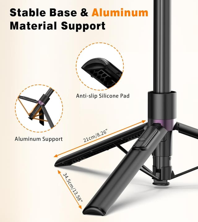 Thumbnail 6 de TONEOF 68" Magnetic Selfie Stick Tripod for Magsafe