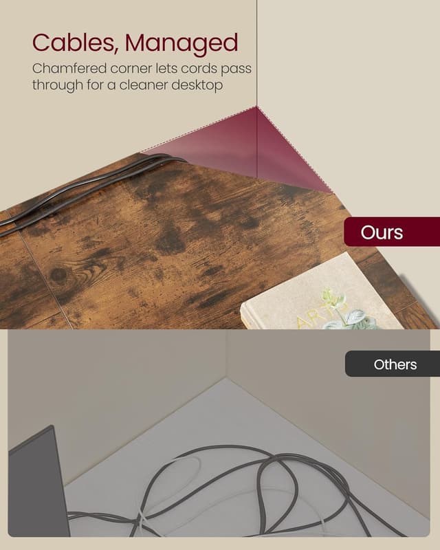 Detalle 2 de L shaped computer desk 138 x 138 cm