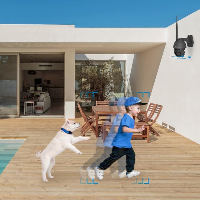 Thumbnail 4 de NIVIAN Caméra PTZ 2K avec détection humain, 10 m