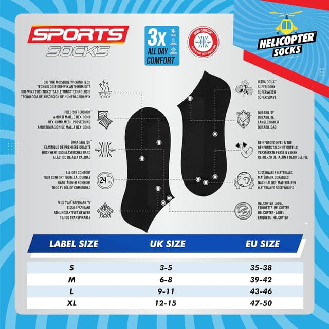 Thumbnail 3 de SOXCO Chaussettes Basses Homme Socquettes Courtes Lot de 10