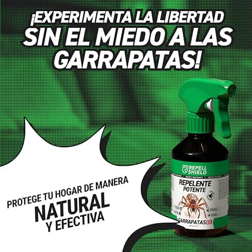 Detalle de RepellShield® Spray repelente de garrapatas y pulgas para humanos (250 ml) con tomillo y geraniol