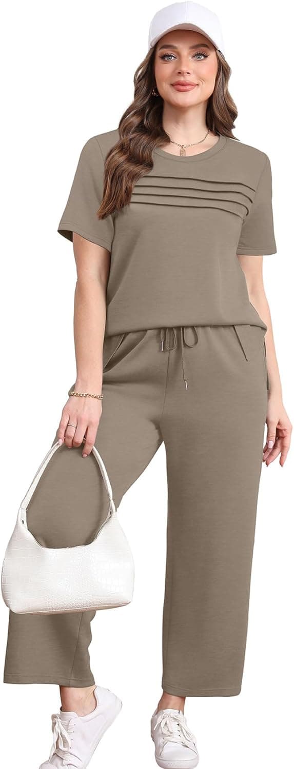 Thumbnail 2 de WIHOLL Two Piece Sets Wide Leg Pants S-3XL