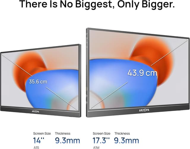 Detalle 2 de ARZOPA 17.3 inch Portable Monitor 1080p IPS