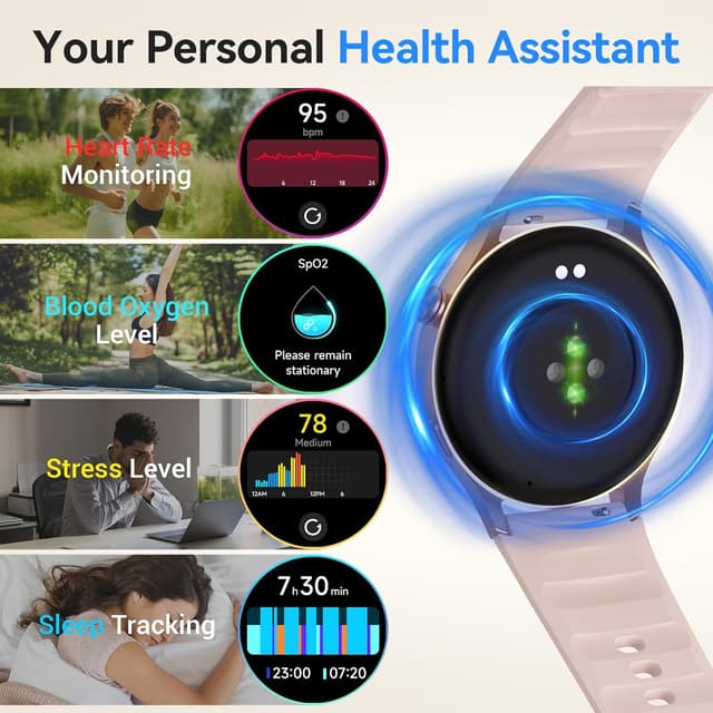 Detalle de Fitpolo 1.3" AMOLED Smart Watch for fitness