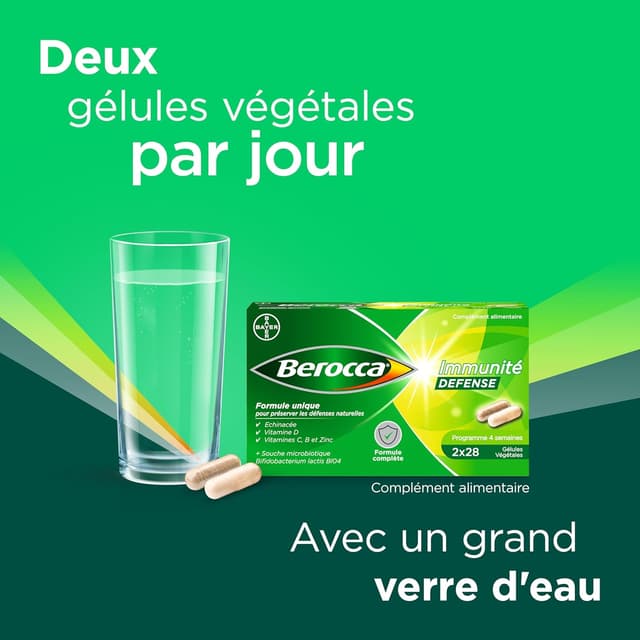 Thumbnail 1 de Berocca Immunité Défense 56 comprimés 💊
