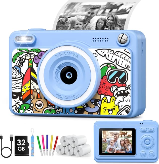 Detalle de Kids Instant Print Camera 1080P 5 rolls