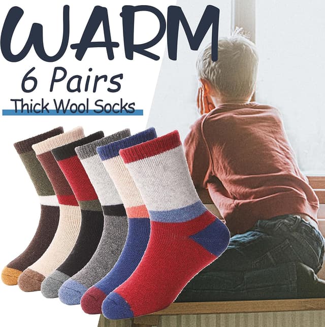 Thumbnail 1 de EBMORE Merino Wool Socks 6 Pairs