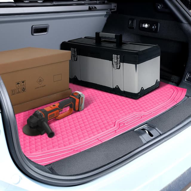 Thumbnail 5 de CAR PASS Heavy Duty Rubber Floor Mats 3D Trunk Liner