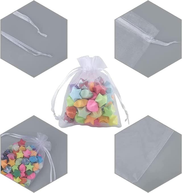 Thumbnail 5 de Carehabi 100 bolsas organza blanco 7 x 9 cm