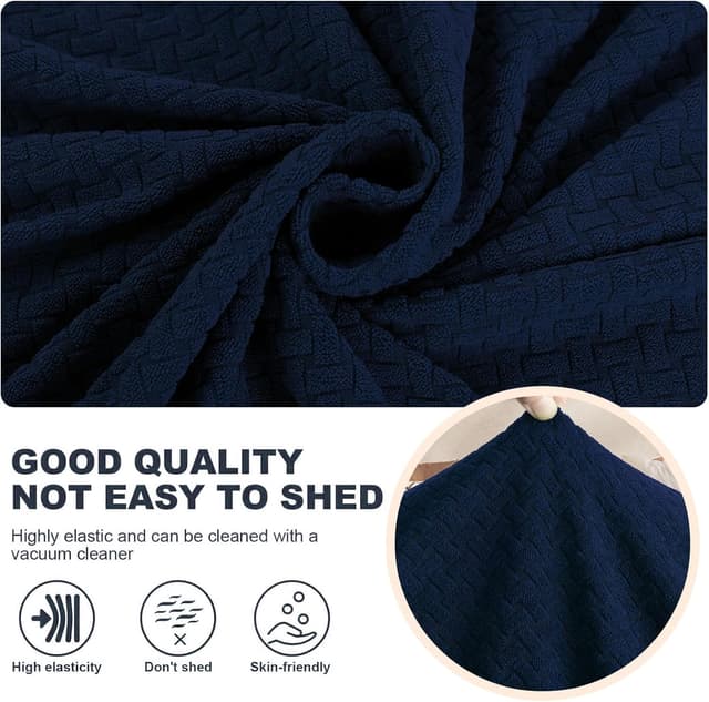 Detalle 1 de Ystyle Housse Canapé 4 Places extensible bleu