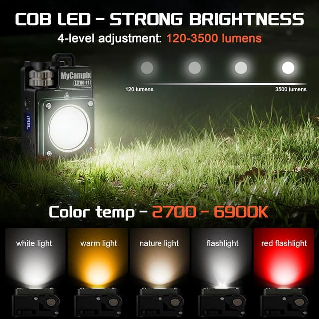 Thumbnail 1 de MyCompix Portable Camping Light 3500LM Lantern 🏕