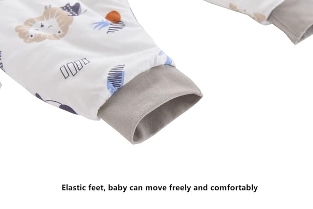 Thumbnail 6 de Chilsuessy Baby Schlafsack mit Füßen 2,5 Tog – CPC-zertifiziert, Winter/Übergang, Wald Panda (80 cm)