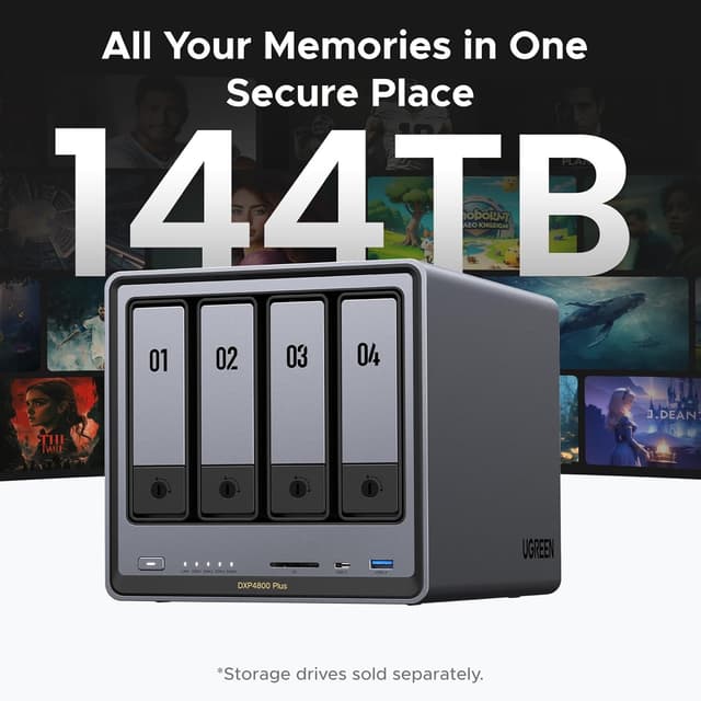 Detalle de UGREEN NASync DXP4800 Plus NAS 4-bay