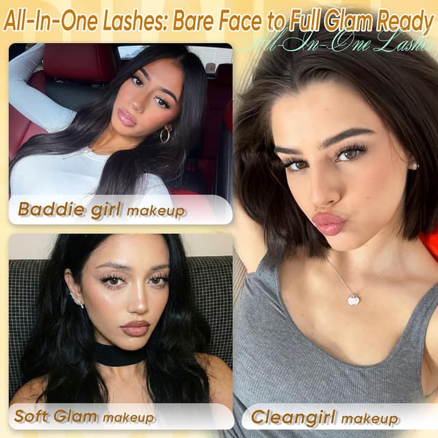 Detalle de Ruairie Manga Lash Clusters Wispy Eyelash Clusters (Natural C-Curl), 11–13mm, 180pcs for DIY Lash Extensions