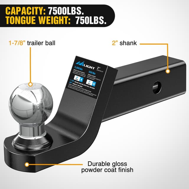 Detalle de Nilight Fusion Trailer Hitch Mount 2-inch