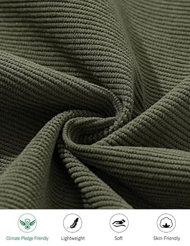 Detalle de TARAINYA Corduroy Kurze Hosen Herren aus Baumwolle mit Kordelzug und Taschen