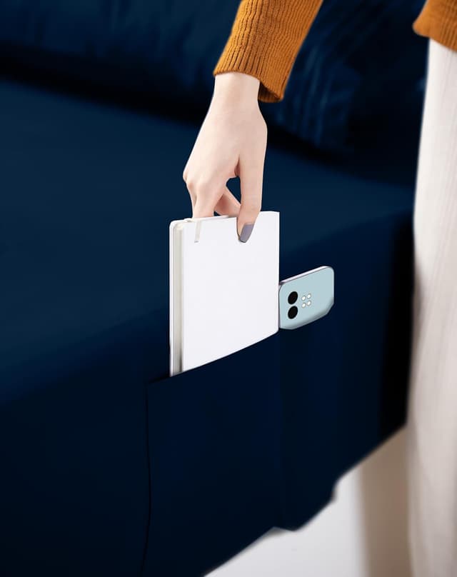 Thumbnail 3 de Utopia Bedding Sábanas 4 piezas 135x190 Azul