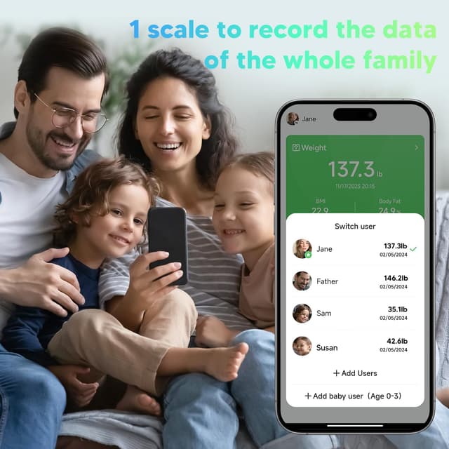 Thumbnail 6 de arboleaf Körperfettwaage 226kg 📟