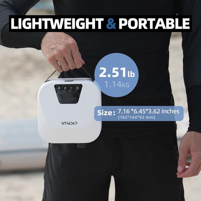 Detalle 2 de CYCPLUS 20 PSI Smart Luftpumpe für SUP